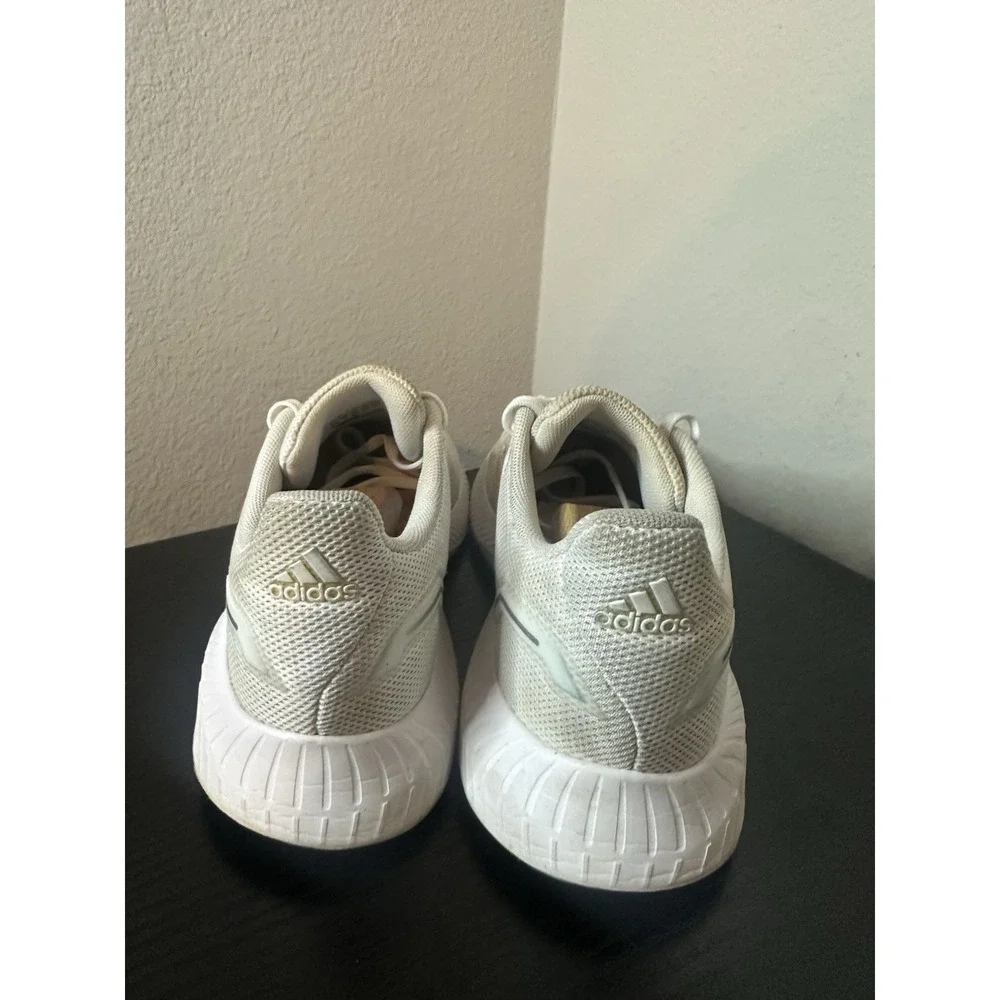 Adidas Women's Runfalcon 2.0 Running Shoes 'White Silver Metallic' Sz 8.5